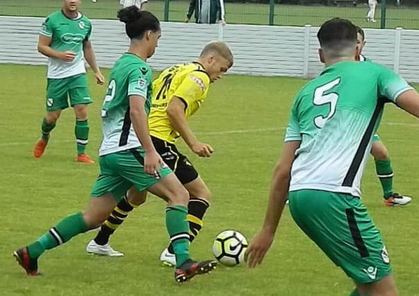 match action from Charnock Richard's game against Colne