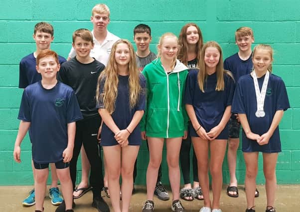 The Leyland Barracudas swimmers
