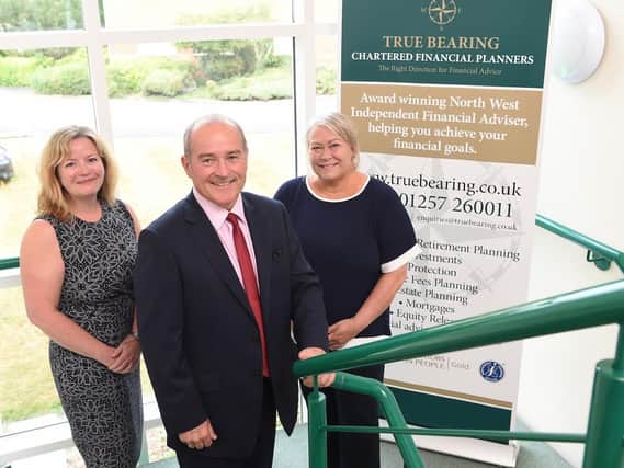 Susan Peary, George Critchley, Helen Lupton from True Bearing Chartered, Euxton