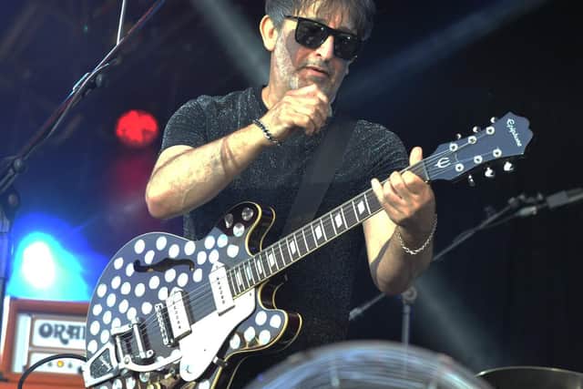 Ian Broudie onstage with the Lightning Seeds earlier this year
