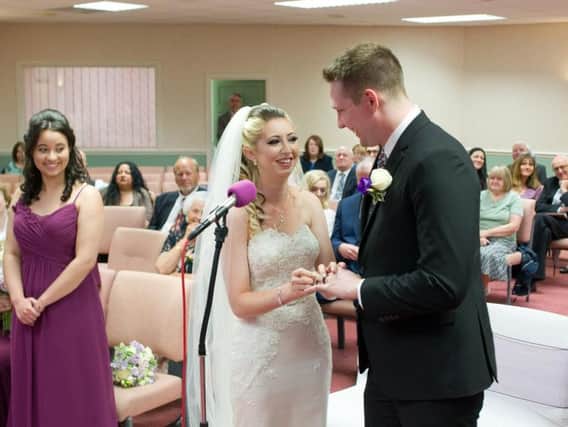 Emma and Nick married in Carnforth