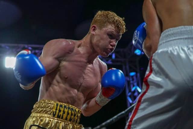 Mark Jeffers goes on the attack in Bolton. Pictures courtesy of MTK Global