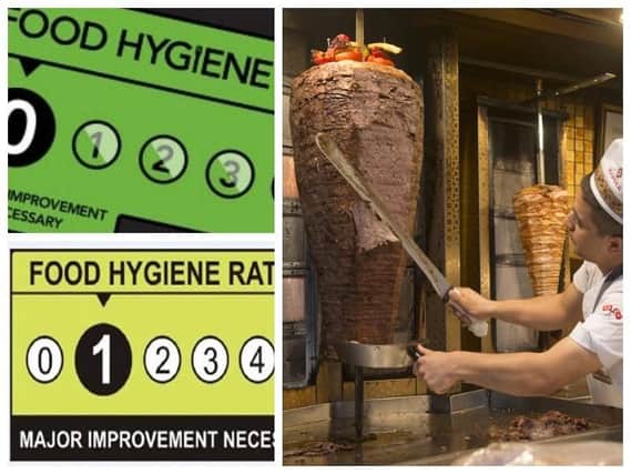 These are all 20 takeaways in Preston with zero, one or two-star food hygiene ratings