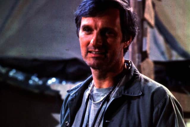 As Hawkeye Pierce in the war television series M*A*S*H