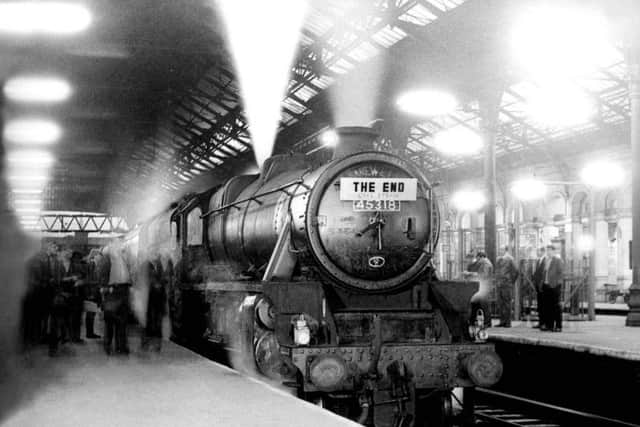 Locomotive, Black 5 No 45318 at Preston Station