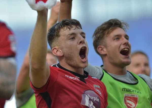 Sam Lavelle celebrated survival at Coventry City last season but believes Morecambe are good enough to be in the top half of League Two this time around (Photo: B&O Press Photo)