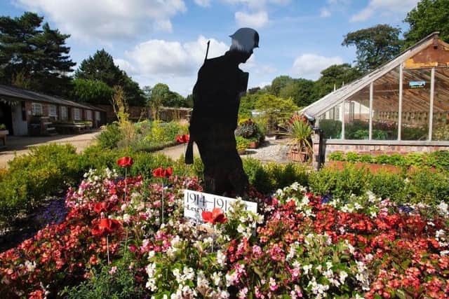 A silent soldier silhouette has taken up position in Worden Park, Leyland, as part of South Ribble Council's Centenary Programme to mark 100 years since the end of the Great War (Photos: Ian Robinson)