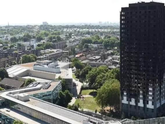 The aftermath of the Grenfell Tower town