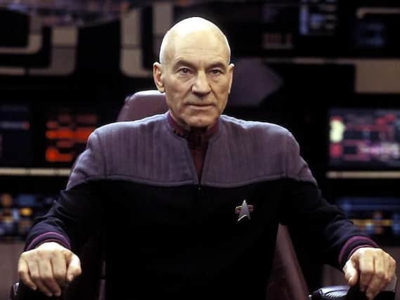 Sir Patrick Stewart as Star Trek's Jean-Luc Picard