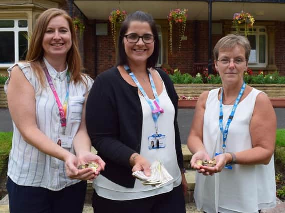 Staff from NHS Chorley and South Ribble CCG (Clinical Commissioning Group) and NHS Greater Preston CCG have raised 500 for St Catherines Hospice
