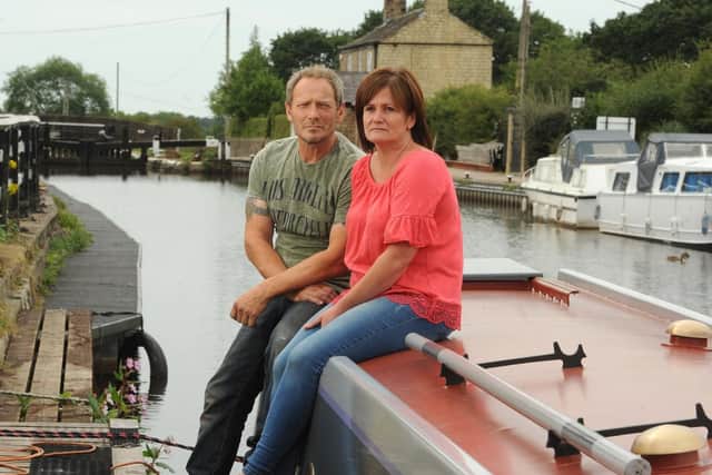 Dawn Markland and Andy Young of Wheelton Boat Yard are losing 4,000 a month in business due to the lock closures on the Leeds - Liverpool Canal (Photos: Neil Cross/Johnston Press)