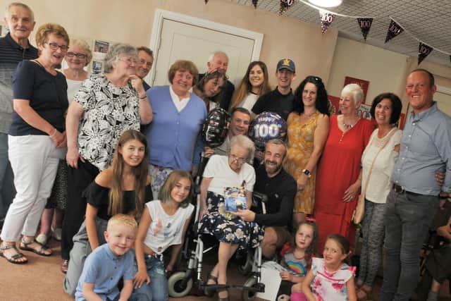 Family and friends gather to celebrate Lillian's birthday