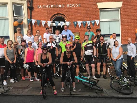 Staff from Forbes solicitors took part in Tour De Forbes for St Catherine's Hospice