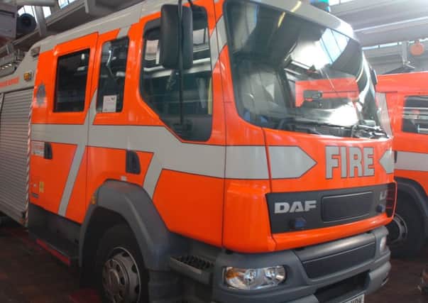 Firefighters in Morecambe were called out to a blazing car.
