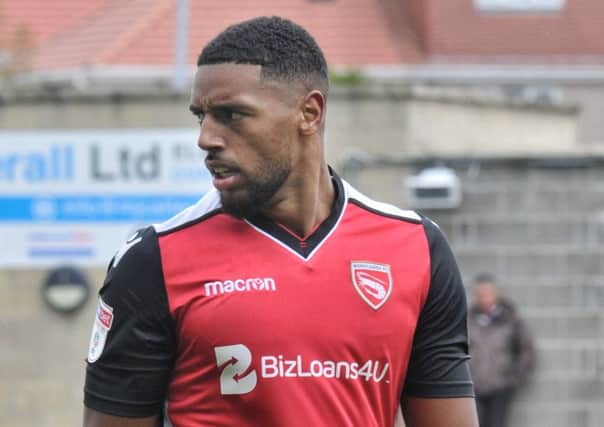 Vadaine Oliver missed a great chance for Morecambe