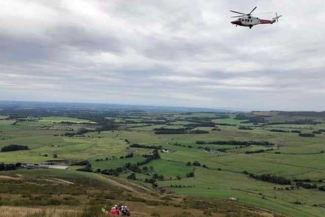 A woman was airlifted to hospital after she was seriously injured in a paragliding accident on the Bowland Fells