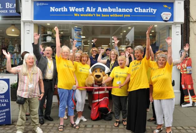 The opening of the NW Air Ambulance Shop, Garstang