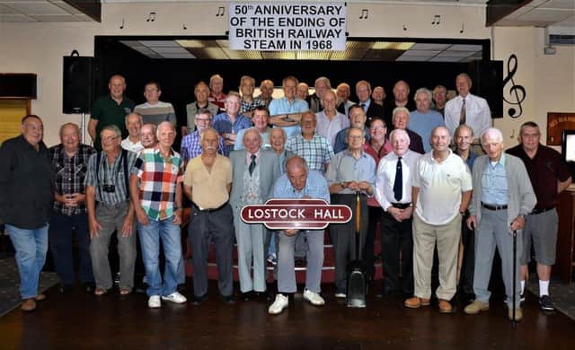 Enthusiasts enjoy the 50th anniversary of the British Railway Scheme at The Leyland and Farington Social Club, Leyland