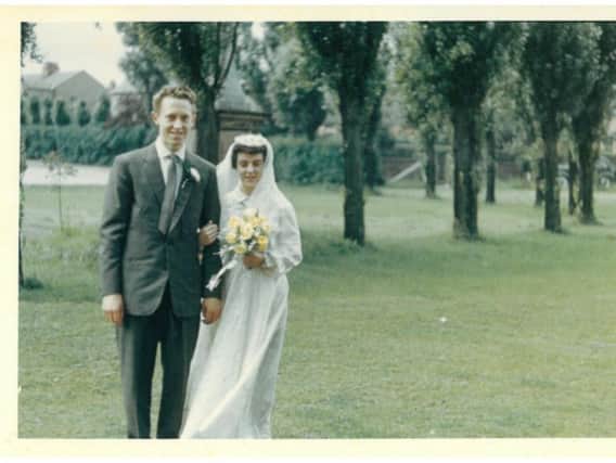 David and Shirley Baron on their wedding day