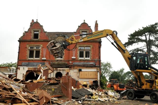 The historic Pines Hotel is finally being demolished