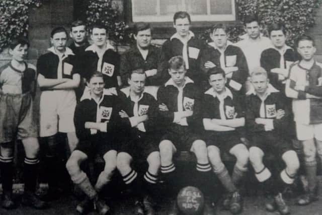 Mathematician Bernard Cannon, of Euxton, at Balshaw's. Pictured front row, second right
