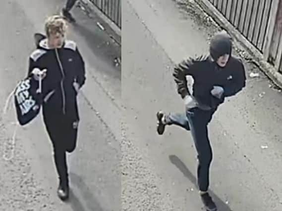 Two of the three men police would like to speak to (Photo: Lancashire Police)