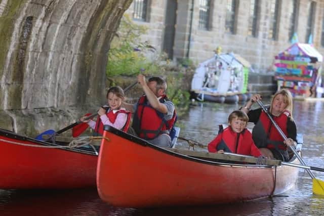 There is lots of different family activities taking place at Burnley Canal Festival