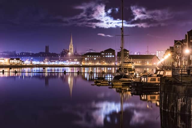 An image of Preston Docks which is featuring in Sonias new calendar