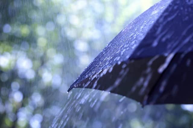 Wet and windy weather is expected on Sunday