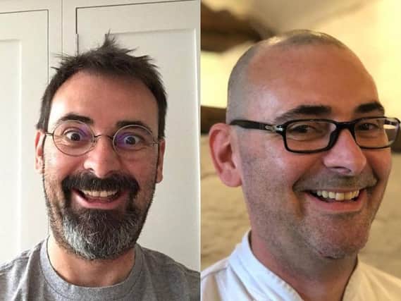 Paul Williams, of Choc Amor, has shaved his head for CoppaFeel, as his wife has been diagnosed with cancer