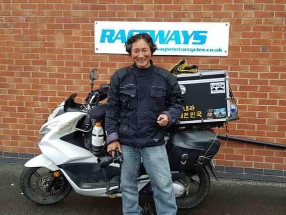 Yung Gu Ro has visited thirty-seven countries on his round the world trip and clocked up more than 64,000km on his bike over the past fourteen months.
