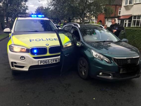 The vehicle is stopped in Preston. Photo: Lancs Roads Police