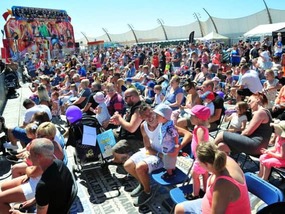 Crowds enjoy the show at Party On The Prom this year