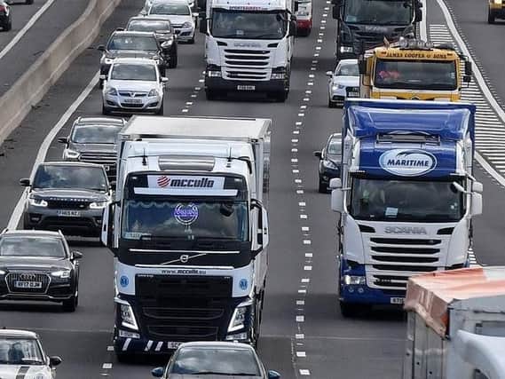 Motorway traffic is being affected by the crash. Stock image.
