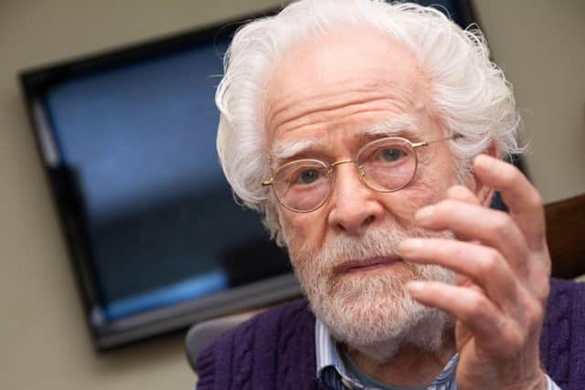 Photo Kelvin Stuttard: Former Preston North MP Ron Atkins talking politics at the age 102