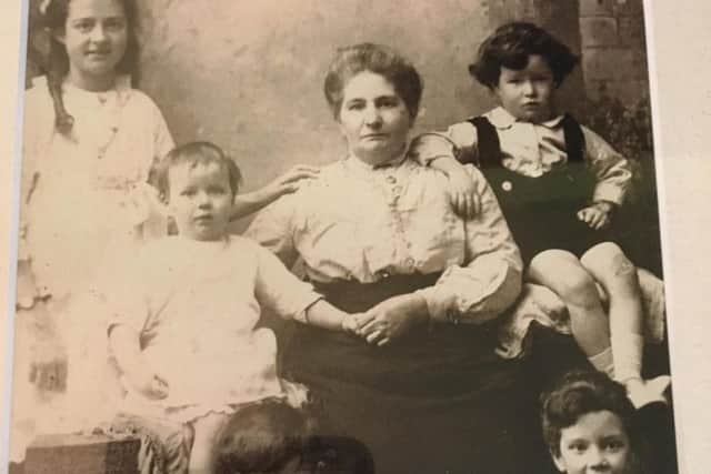 Family photo: Former Preston North MP Ron Atkins is pictured  top right