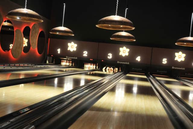 Flower Bowl, a new entertainment centre has opened with a curing rink, ten pin bowling, three-screen cinema, indoor crazy golf and other attractions at Barton Grange Garden Centre, Preston.