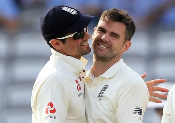 Alastair Cook (left) and Jimmy Anderson