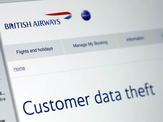 A view of the email sent to British Airways customers over night after a company data breach.