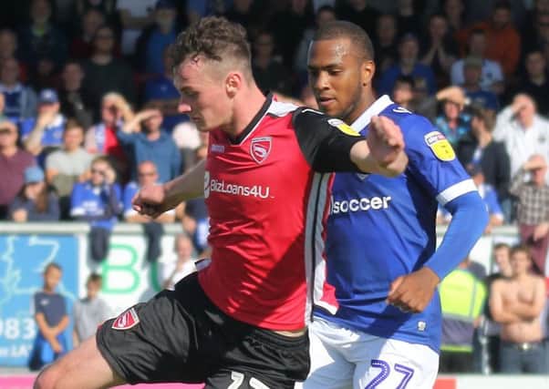 Liam Mandeville saw an effort well saved