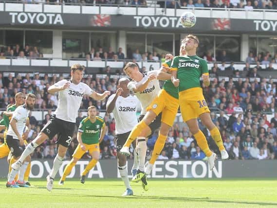 PNE in action at Derby last month