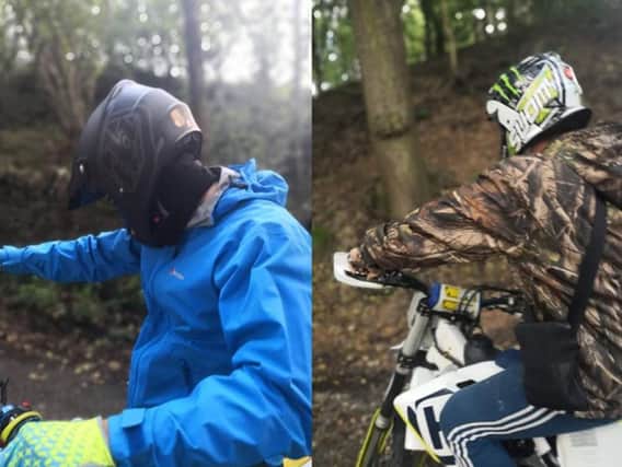 Police are trying to trace two off-road riders