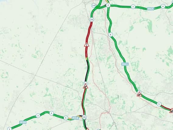Motorists warned to expect delays following M6 collision between Junctions 27 and 28