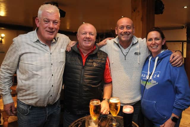 Event organiser Dave Cryer, Niall O'Connor, Chris Sudall and Sue Rigby