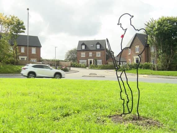 One of the Tommy figures in Eastway (Photos and video: Johnston Press)
