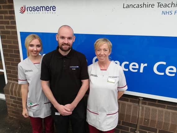 Dougie Potter, Carole Bartlett and Charlotte Day of Rosemere who completed the Great North Run