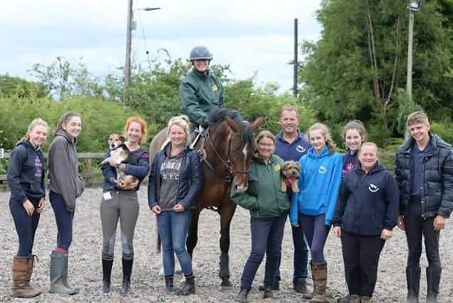 Team members at Parbold Equestrian Centre