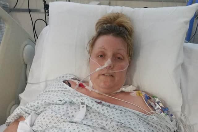 Jenny Moss in hospital