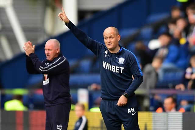 PNE boss Alex Neil on the touchline during the Deepdale defeat to Reading