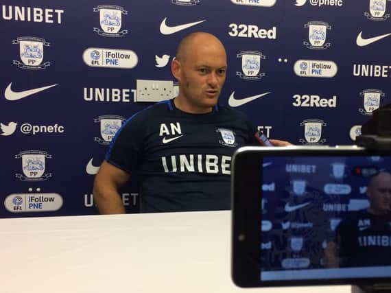 Alex Neil is facing the media on Monday morning